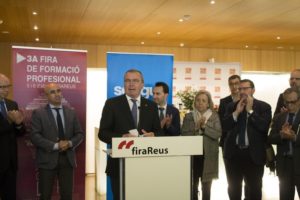 Autoritats inauguren la fira Camins d'FP, ahir, a les 10 h, a firaReus