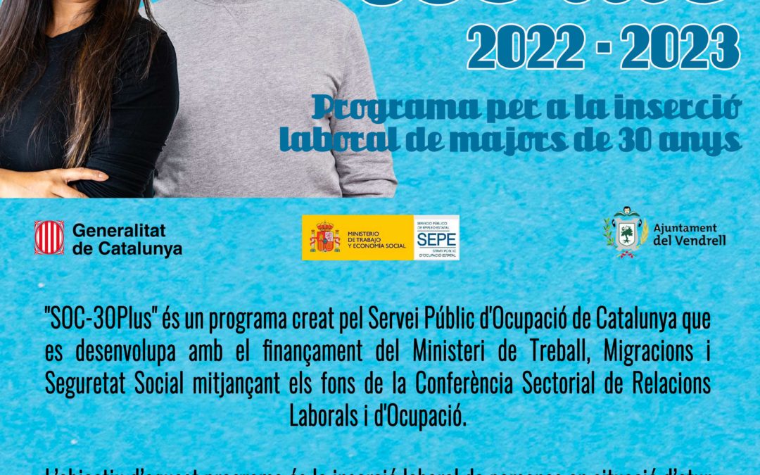 40 PERSONES HAN TROBAT FEINA A L’EINA AMB EL PROGRAMA 30PLUS